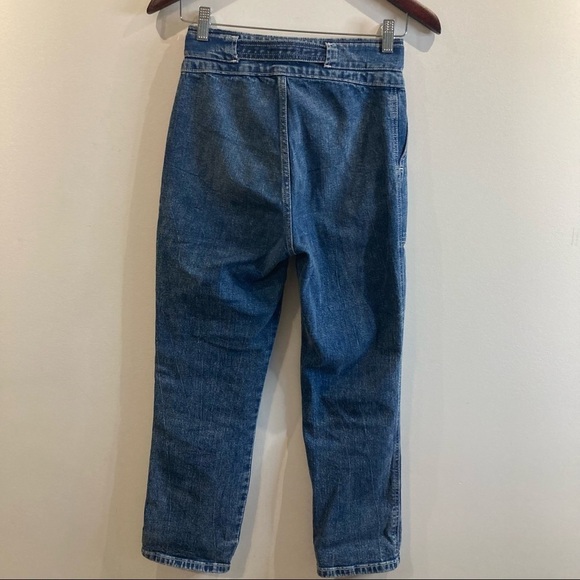 ABERCROMBIE & FITCH Sz 25 Vintage Belted Patch Pockets Y2K Jeans - Picture 7 of 7